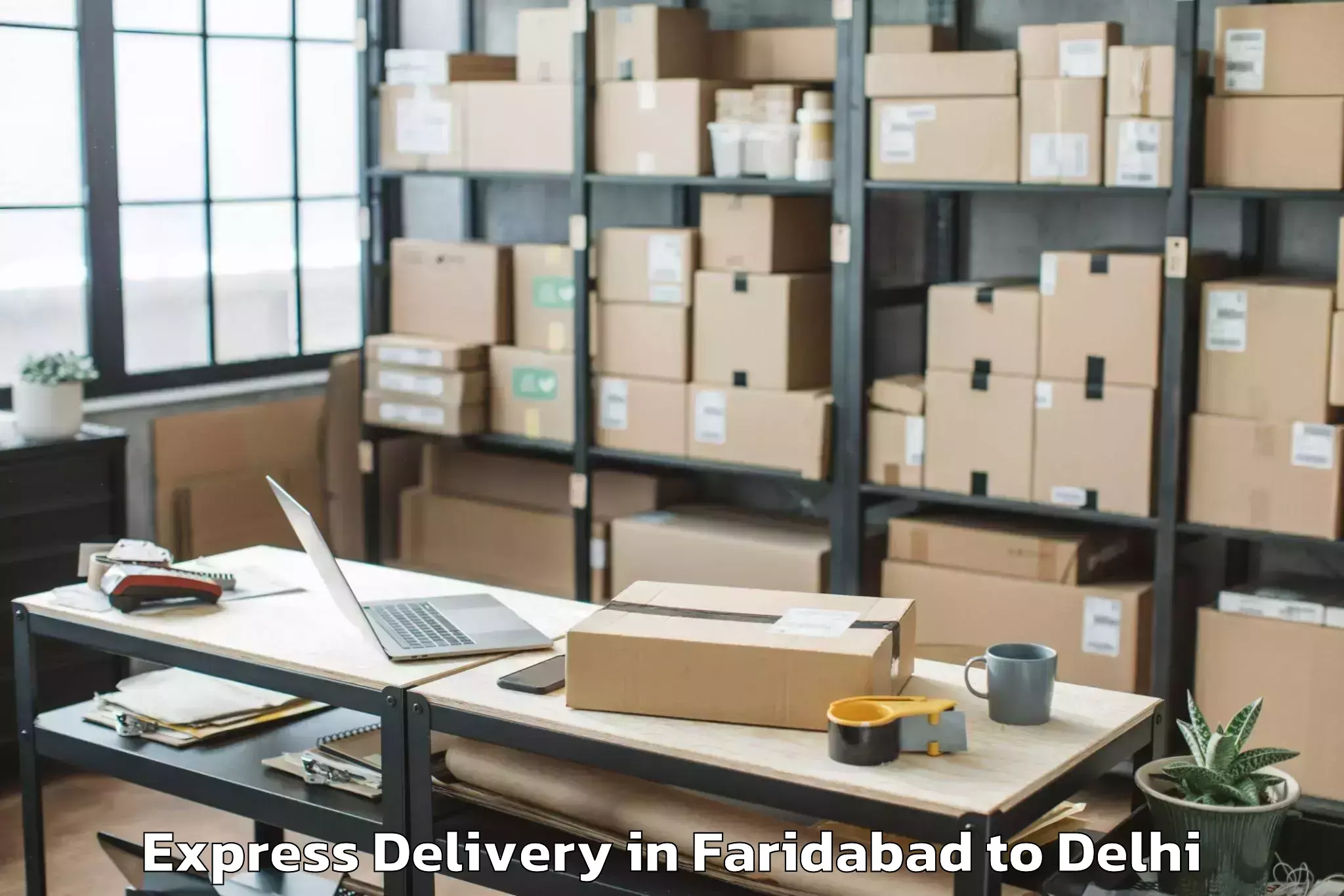 Top Faridabad to Darya Ganj Express Delivery Available